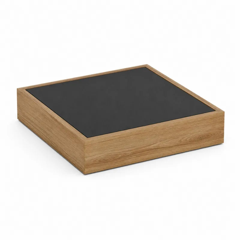 Podstawa pod materac drewniana d?b/czarna 200x200