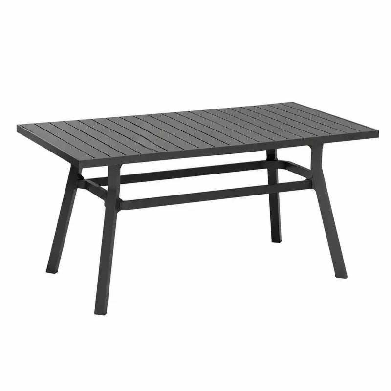 St¨®? ogrodowy aluminiowy czarny 150x90x75