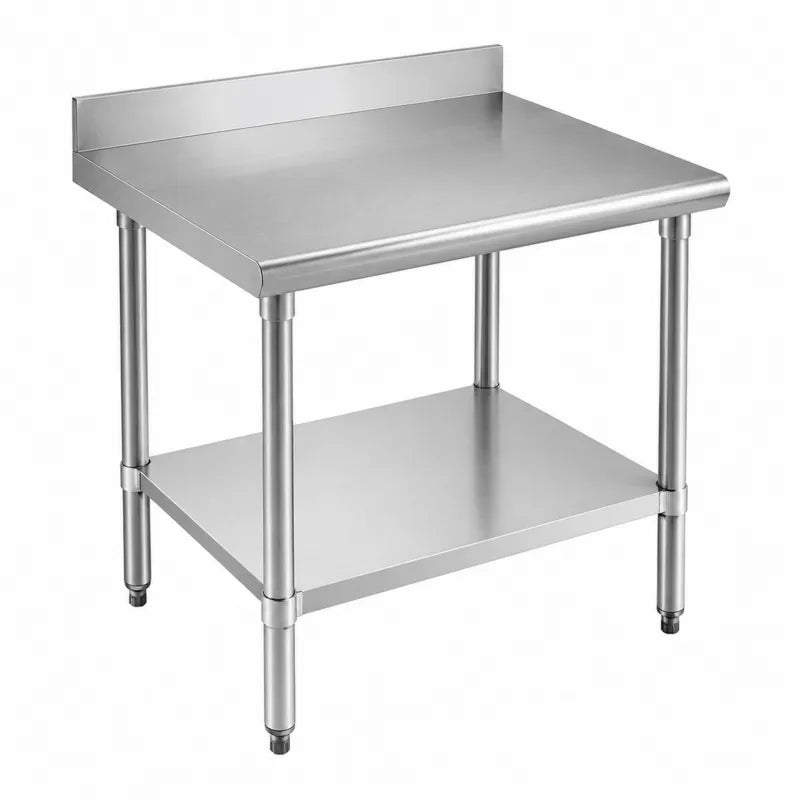 St¨®? roboczy z p¨®?k? ze stali nierdzewnej 90x60x85