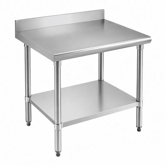 St¨®? roboczy z p¨®?k? ze stali nierdzewnej 90x60x85