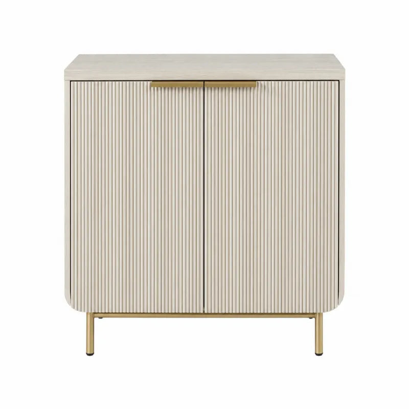Szafka z podw¨®jnymi drzwiami, drewno MDF, be?owa, 80x40x90