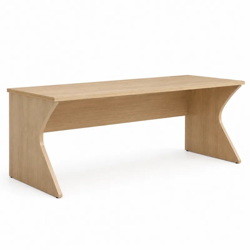 Biurko prostok?tne z p?yty laminowanej d?b 160x60x75